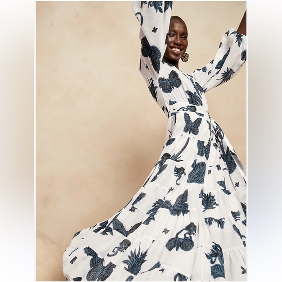 Banana Republic wrap midi dress - Picture 5 of 7